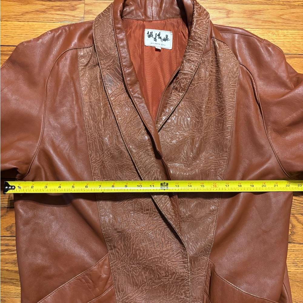 Talk of the Walk Vintage Brown Leather Jacket - Picture 6 of 14